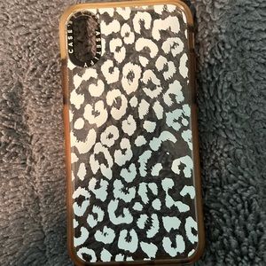Casetify leopard print iPhone XS case